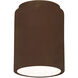 Radiance 1 Light 6.5 inch Real Rust Outdoor Flush Mount, Form+Finish+Function