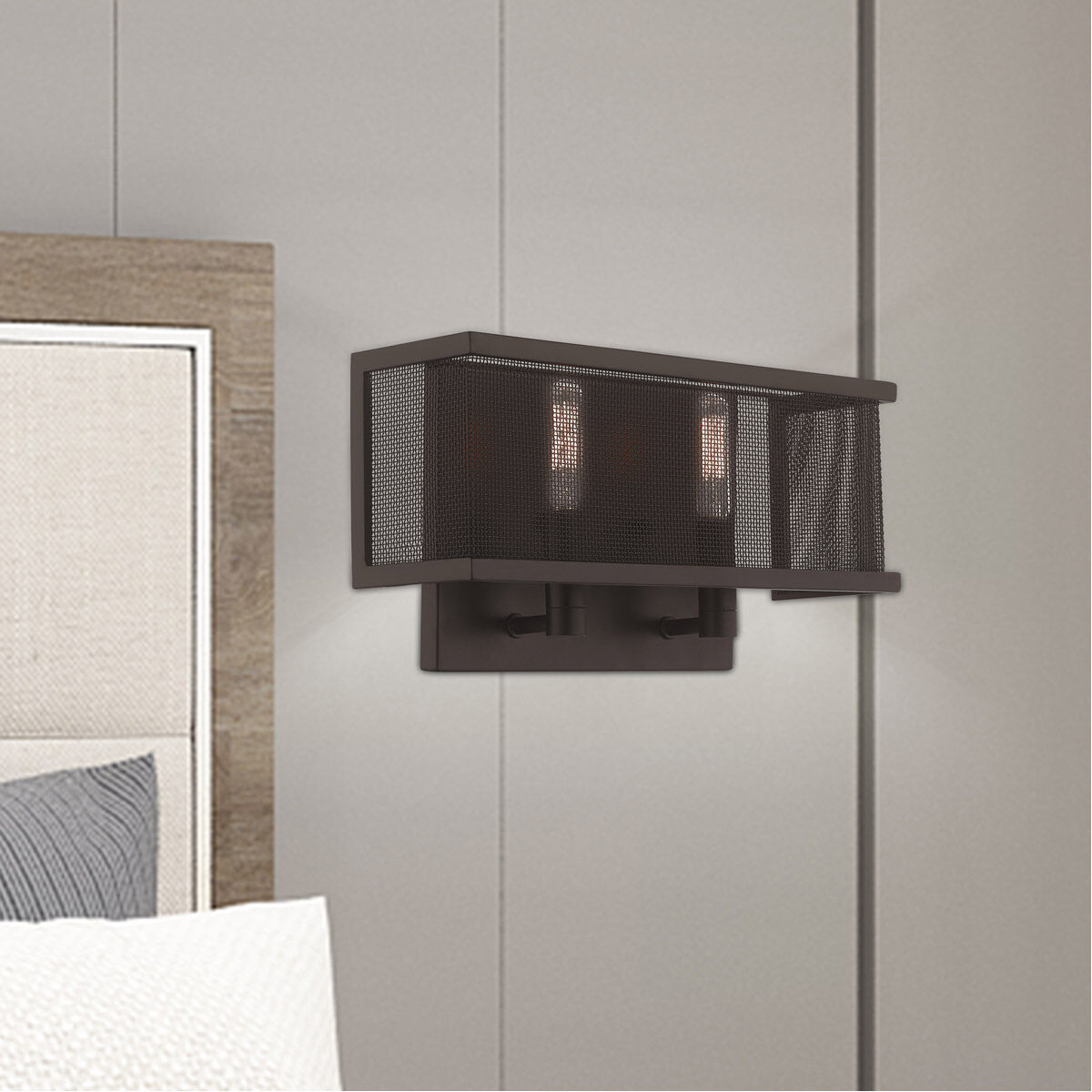 Braddock 2 Light 13 inch Bronze ADA ADA Wall Sconce Wall Light