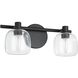 Valentina 2 Light 15 inch Matte Black Vanity Light Wall Light