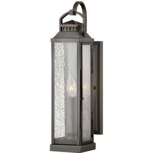 Heritage Revere LED 17 inch Blackened Brass Outdoor Wall Mount Lantern