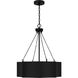 Zyler 4 Light 20 inch Matte Black Pendant Ceiling Light