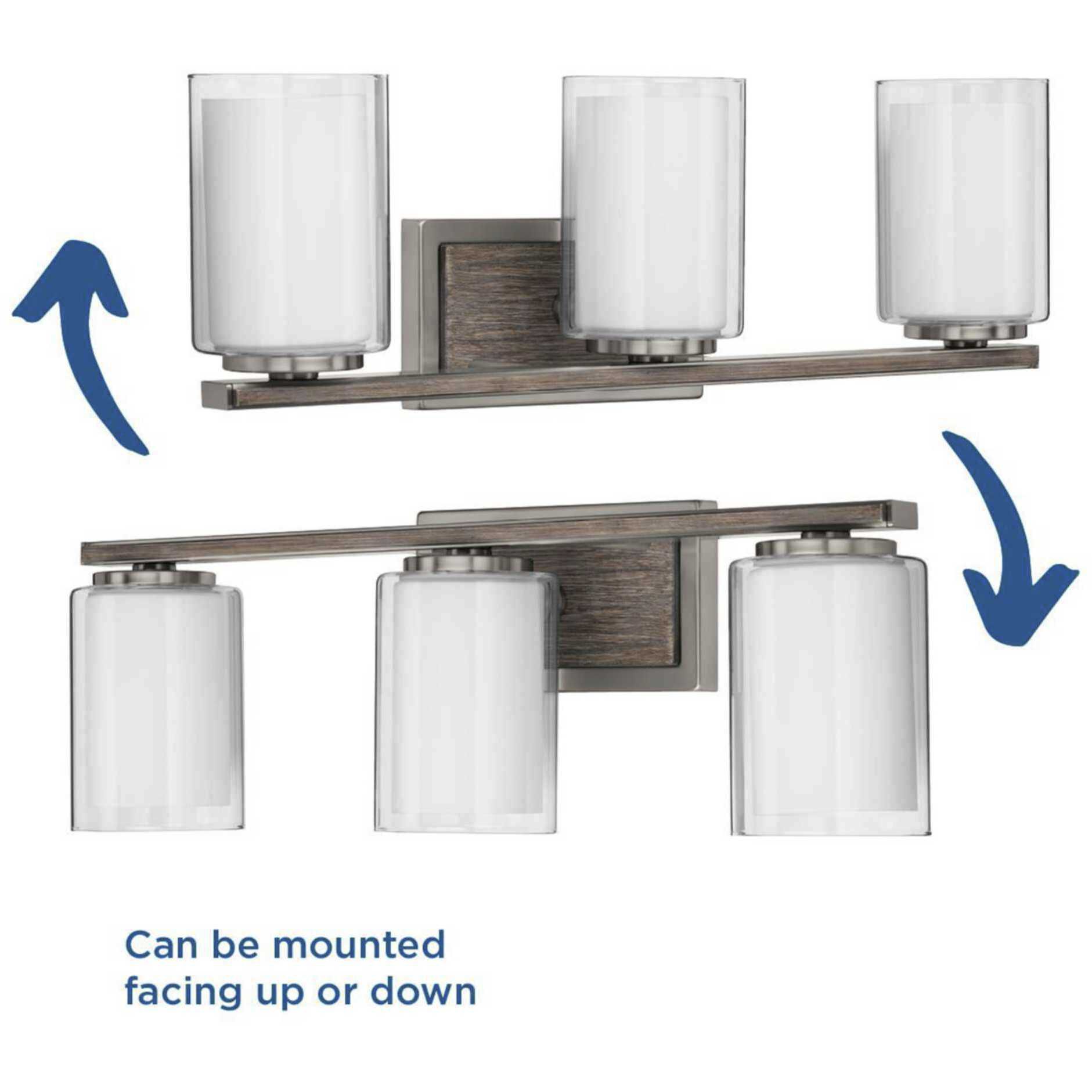 Mast 3 Light 24 inch Brushed Nickel Bath Vanity Wall Light