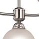 Brighton 3 Light 36 inch Brushed Nickel Linear Chandelier Ceiling Light