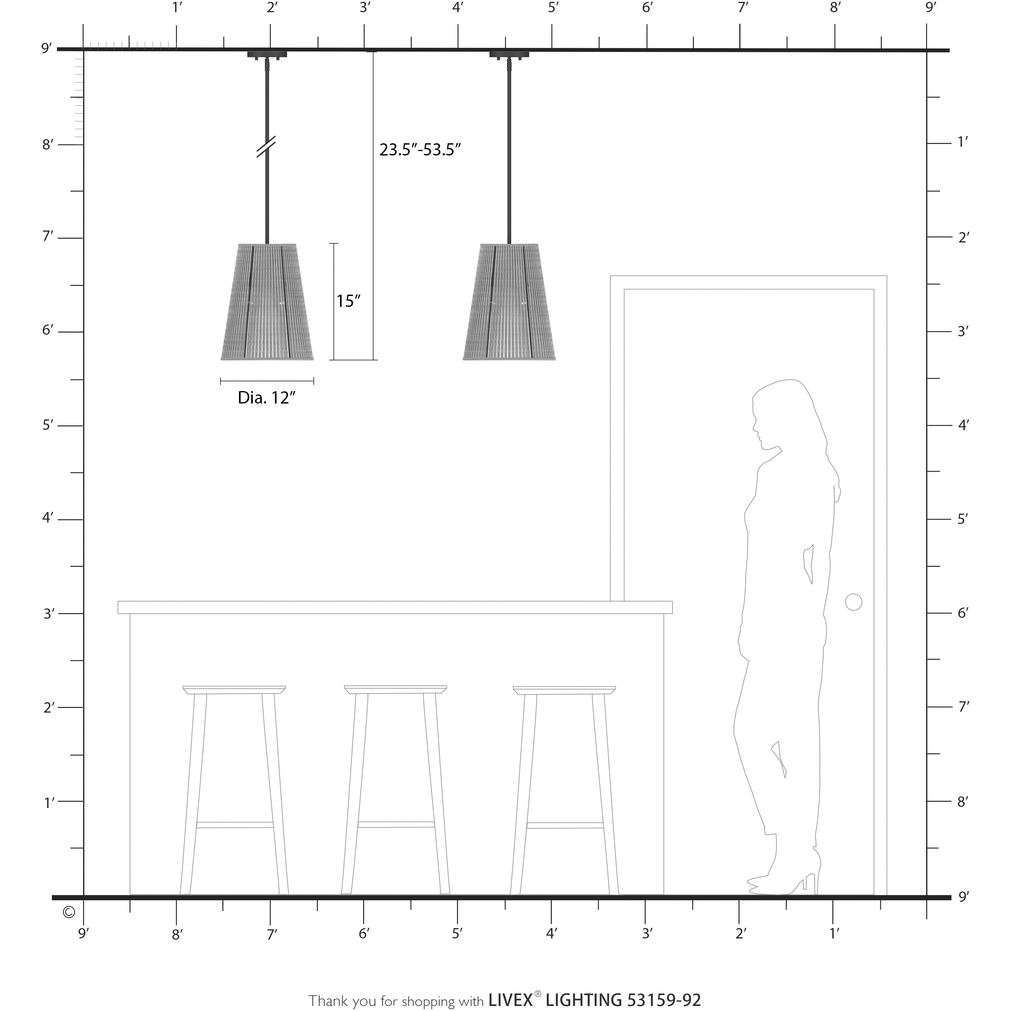 Florell 1 Light 12 inch English Bronze Pendant Ceiling Light