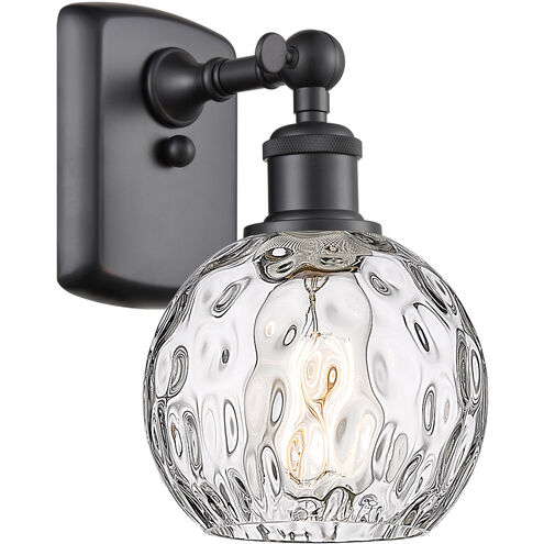 Ballston Athens Water Glass 1 Light 6 inch Matte Black Sconce Wall Light