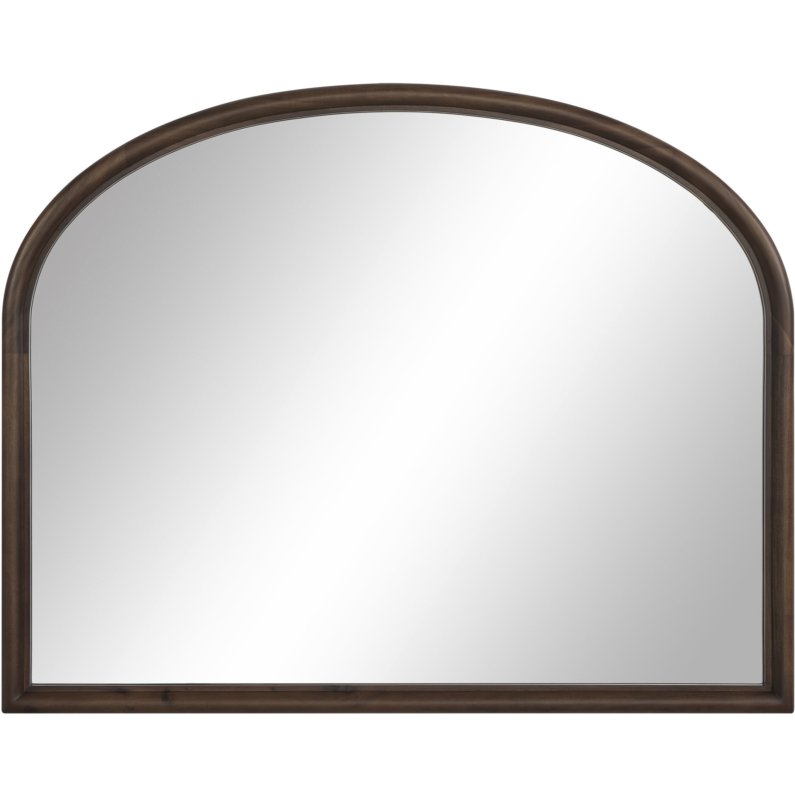 Kindra 50 X 40 inch Walnut Wall Mirror