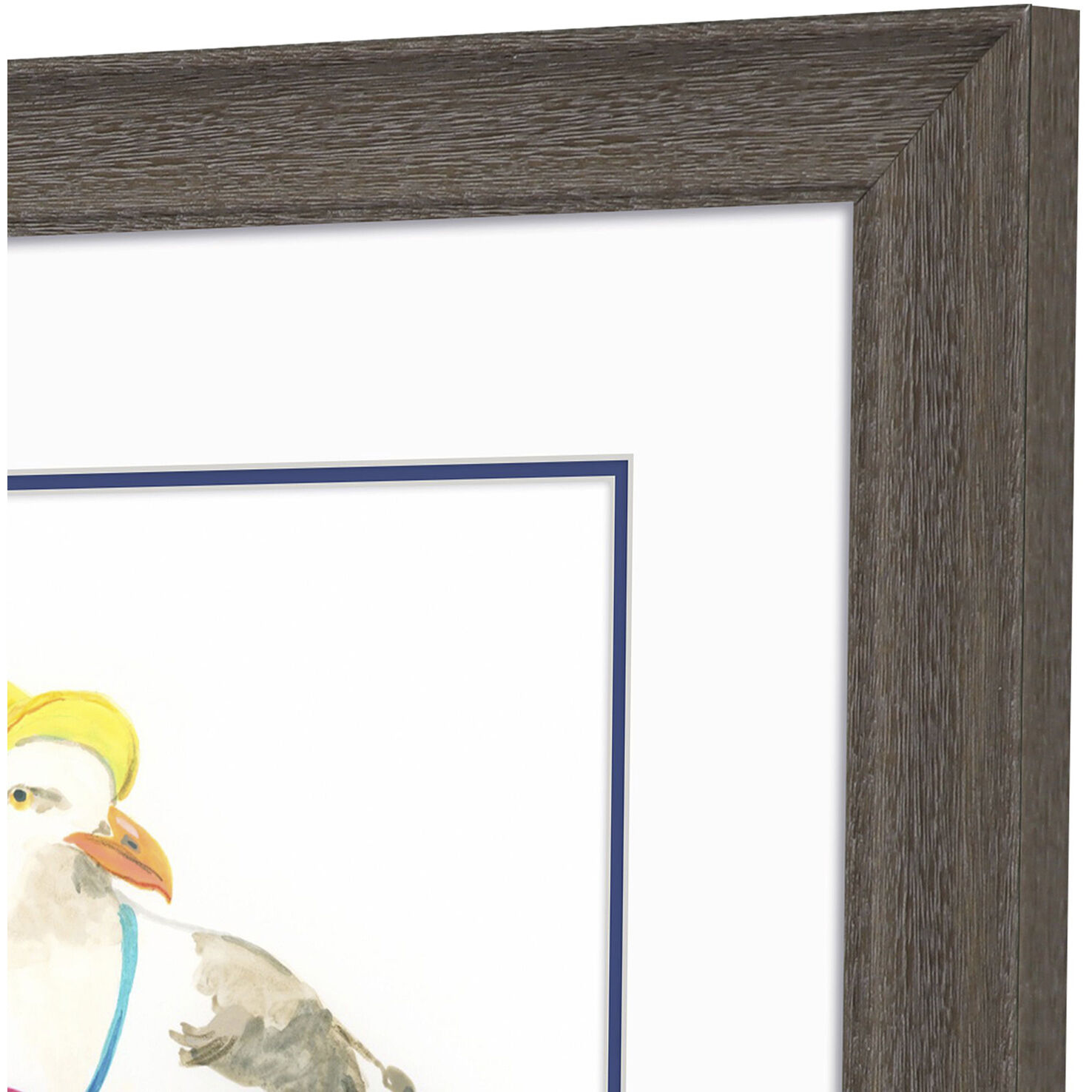 Beach Bum Multi and Blue and Pink and Yellow Framed Art, Propac