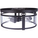 Elliot 3 Light 13 inch Flat Black Flushmount Ceiling Light
