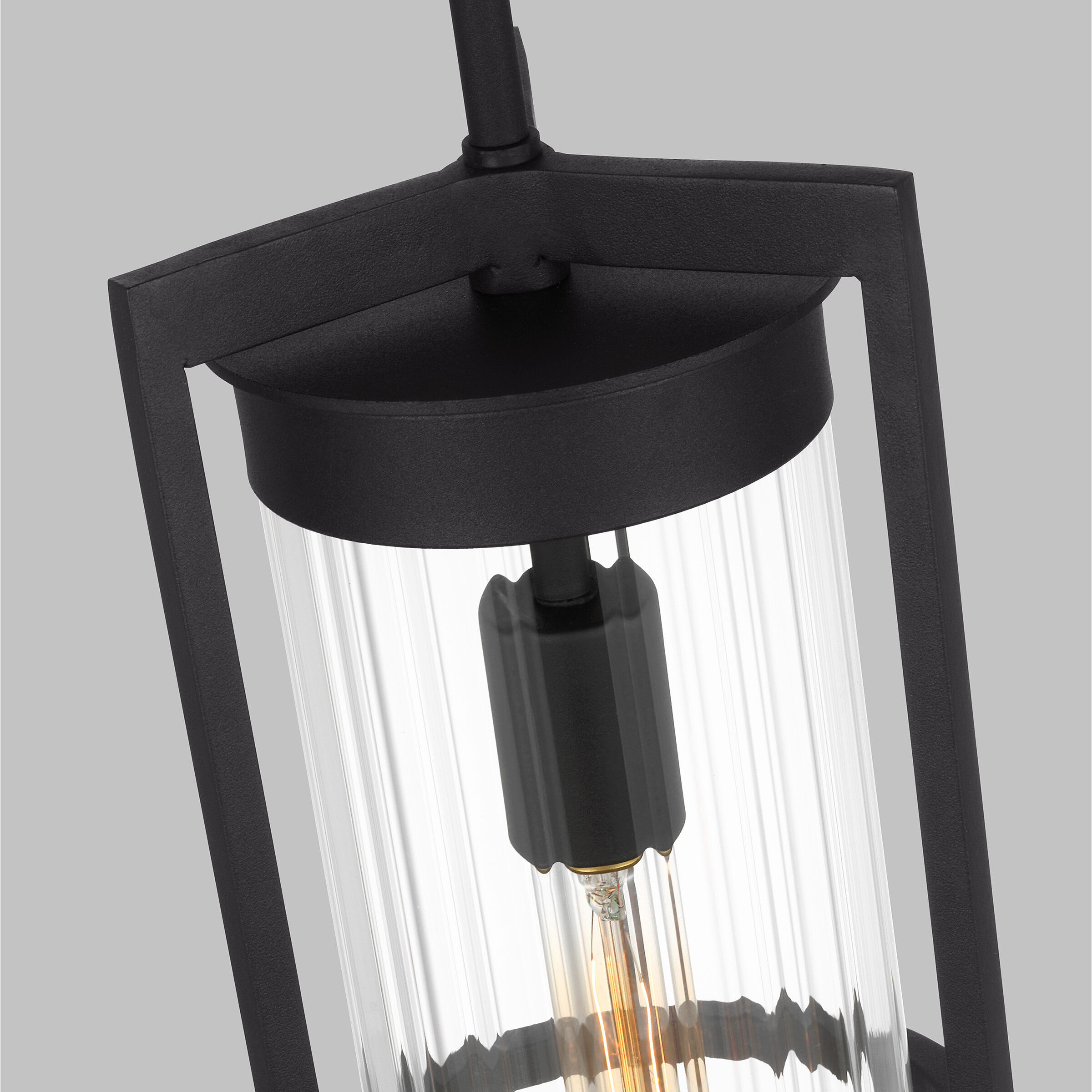 Alcona 1 Light 7 inch Black Outdoor Pendant Lantern