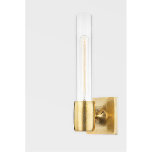 Hogan 1 Light 4.5 inch Aged Brass Wall Sconce Wall Light, Cylinder