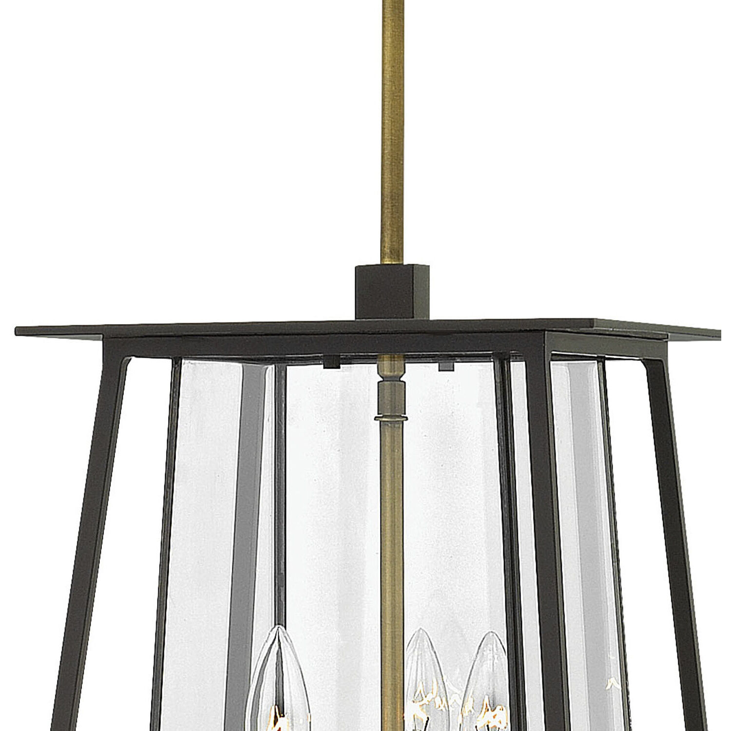 Walker LED 12 inch Buckeye Bronze with Heritage Brass Outdoor Hanging Lantern
