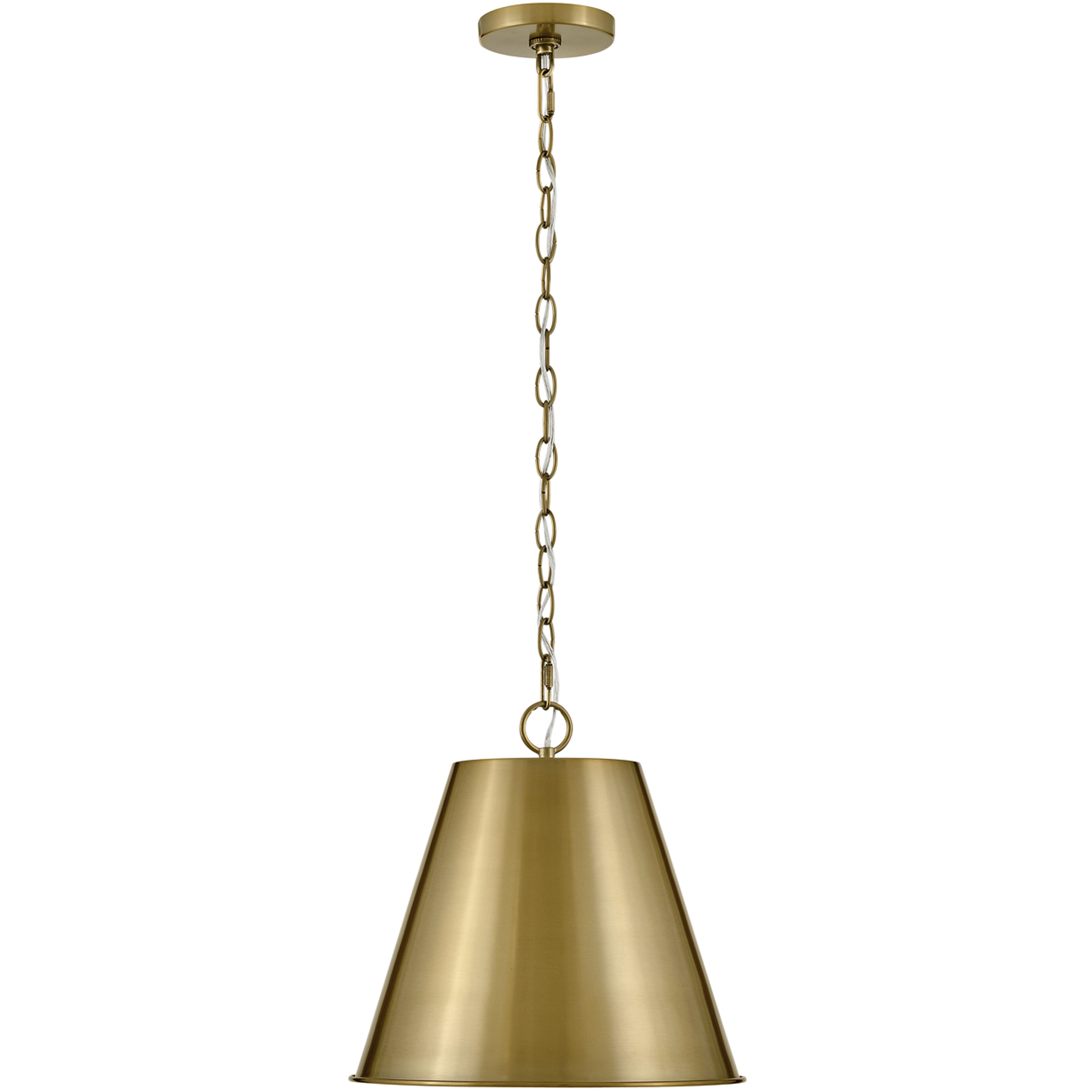 Blake LED 14 inch Lacquered Brass Pendant Ceiling Light