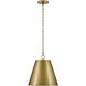 Blake LED 14 inch Lacquered Brass Pendant Ceiling Light