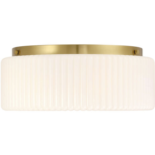 Edgemont 4 Light 20 inch Warm Brass Flush Mount Ceiling Light