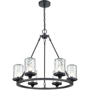 Jeremiah 6 Light 26 inch Charcoal Outdoor Pendant