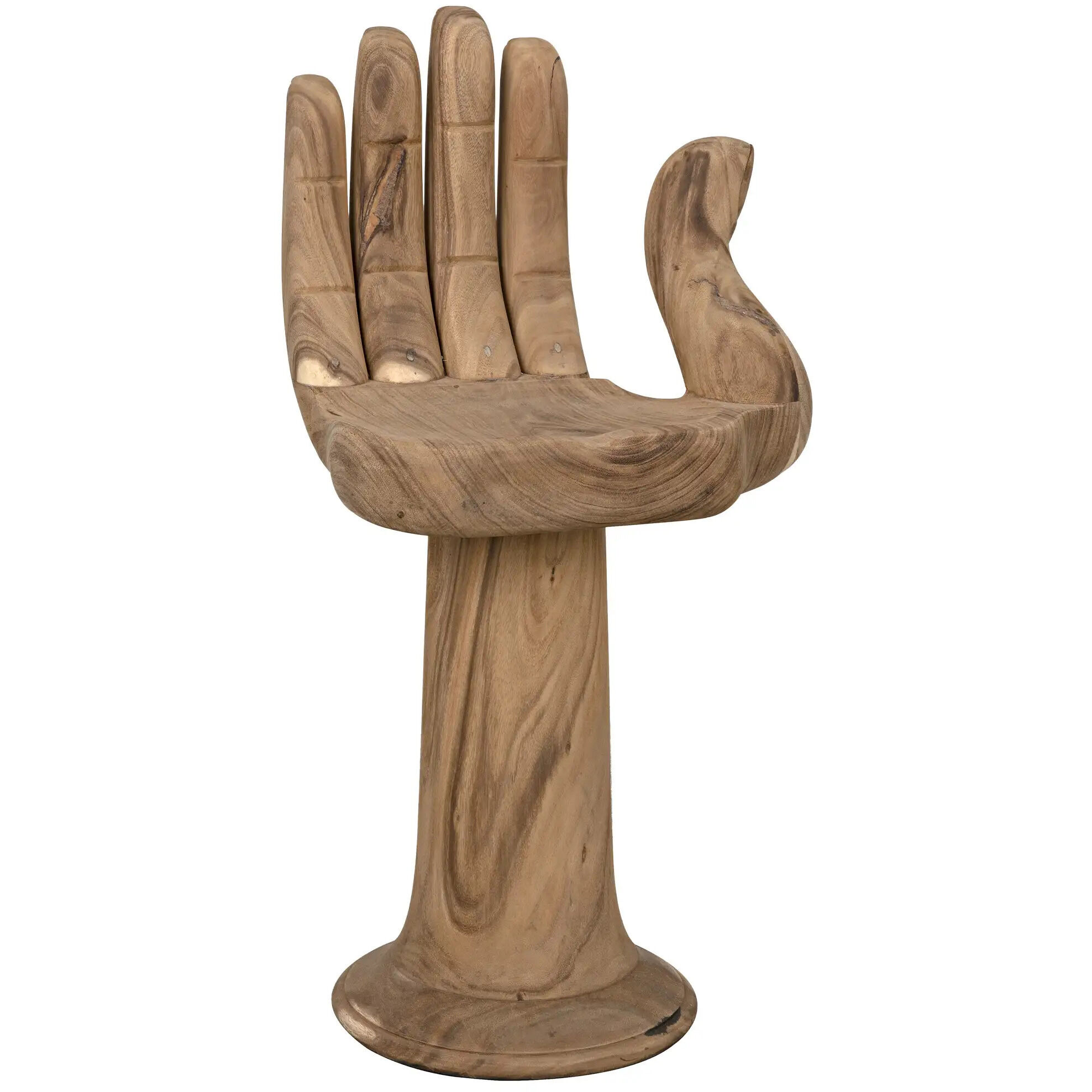 Buddha 40 inch Clear Coat Flat Counter Stool