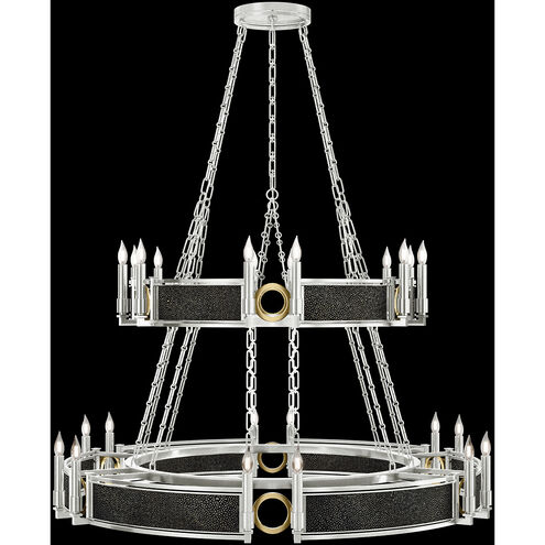 Mirage 24 Light 50 inch Silver Chandelier Ceiling Light