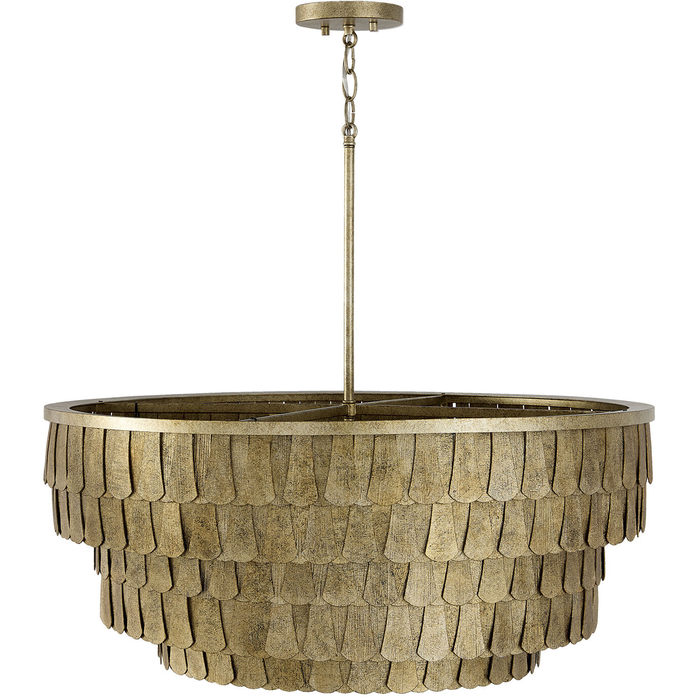 Arden 6 Light 28.75 inch Ancestral Gold Chandelier Ceiling Light