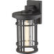 Jordan 1 Light 13.5 inch Black Outdoor Wall Light