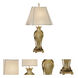 Chelsea House 33 inch 150.00 watt Green Hand/Antique Brass Table Lamp Portable Light