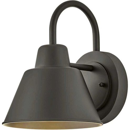 Wes LED 10.5 inch Oil Rubbed Bronze Outdoor Wall Mount, Coastal Elements