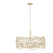 Reef 8 Light 34 inch Warm Ivory Chandelier Ceiling Light