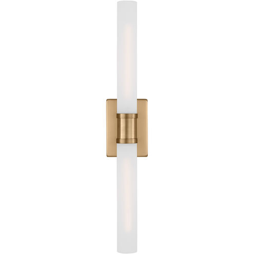 Keaton 2 Light 5 inch Satin Brass Bath Vanity Wall Light