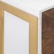 Crafton Mahogany with White and Satin Brass Cabinet