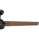 Cassius 60 inch Premier Bronze with Fire Polished Wood and Premier Bronze Blades Outdoor Ceiling Fan