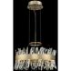 Glacier LED 20 inch Brushed Champagne Gold Pendant Foyer Ceiling Light