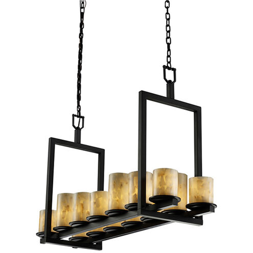 Alabaster Rocks 14 Light 13 inch Matte Black Chandelier Ceiling Light