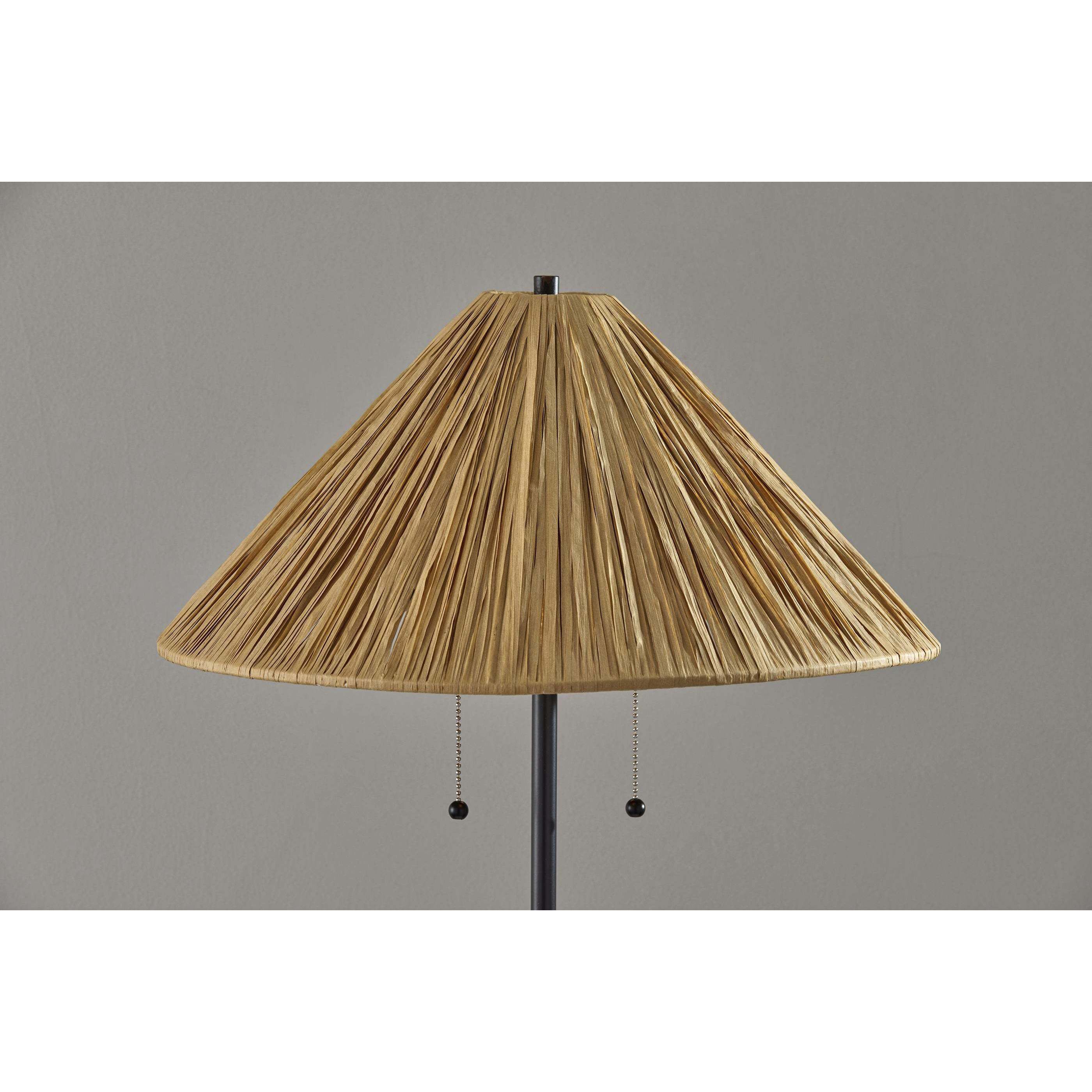 Waylon 60 inch 60.00 watt Black Floor Lamp Portable Light