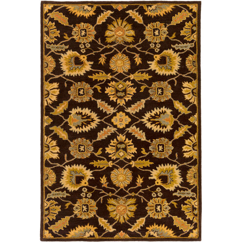 Caesar 180 X 144 inch Brown and Orange Area Rug, Wool