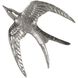 Set of Three Nickel Birds in Flight Polished Nickel Accent Wall Decor