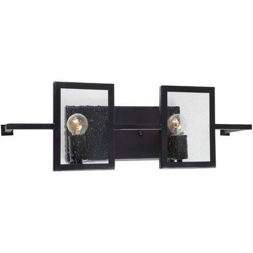 Yao 2 Light 21 inch Black Bath Bar Wall Light