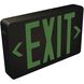 Architectural 7.25 inch Black Exit / Emergency Ceiling Light