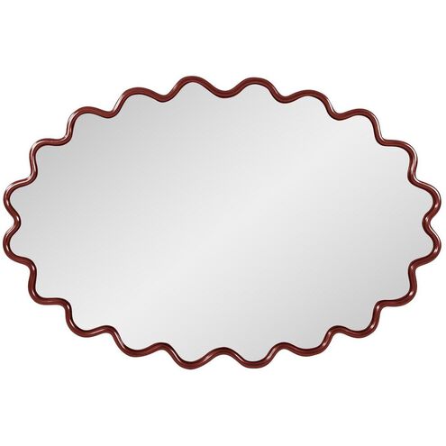 Cloud 36 X 24 inch Burgundy Mirror