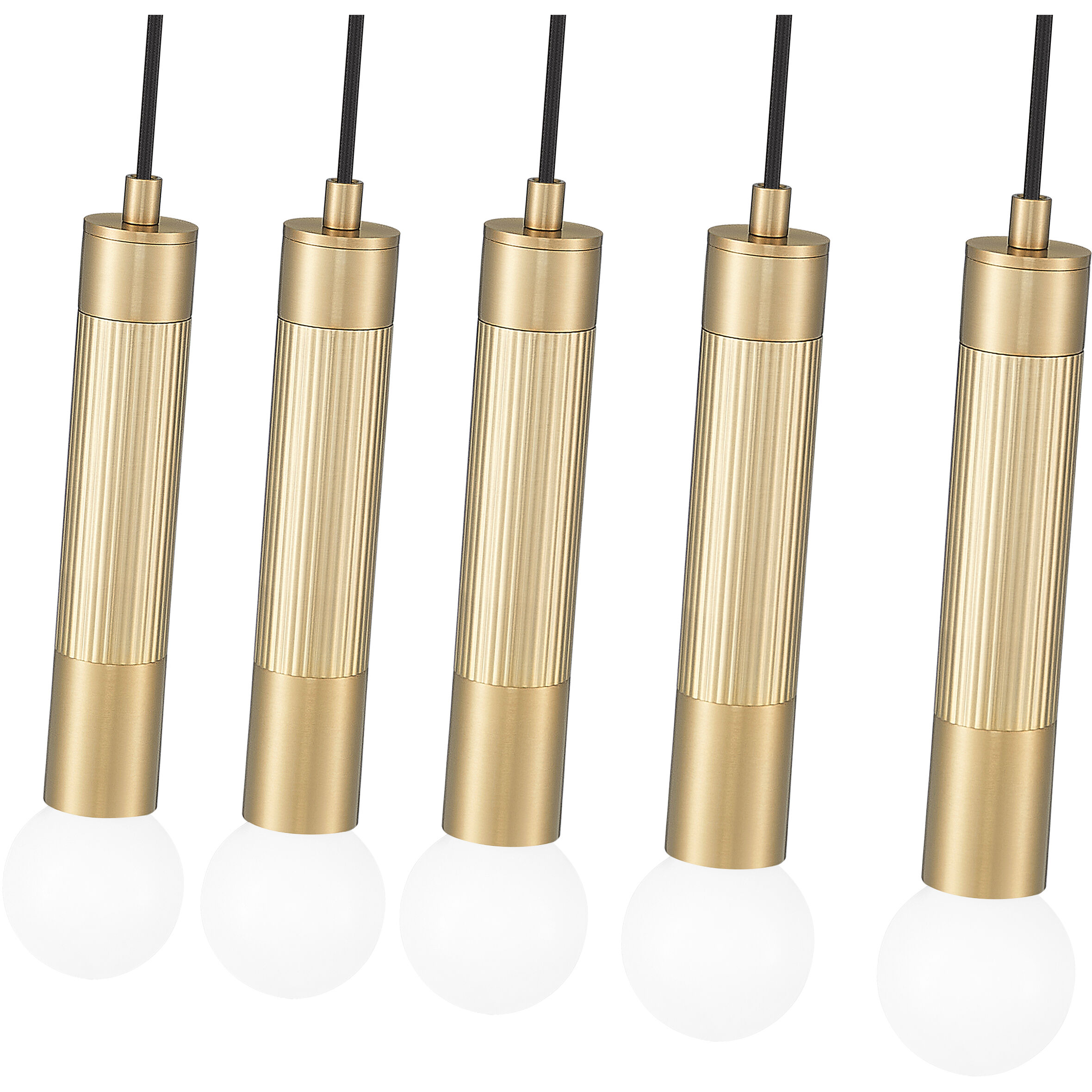 Stari Linear Chandelier Ceiling Light in Modern Gold