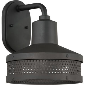 Abalone Point 1 Light 11.38 inch Coal Outdoor Wall Mount, Great Outdoors