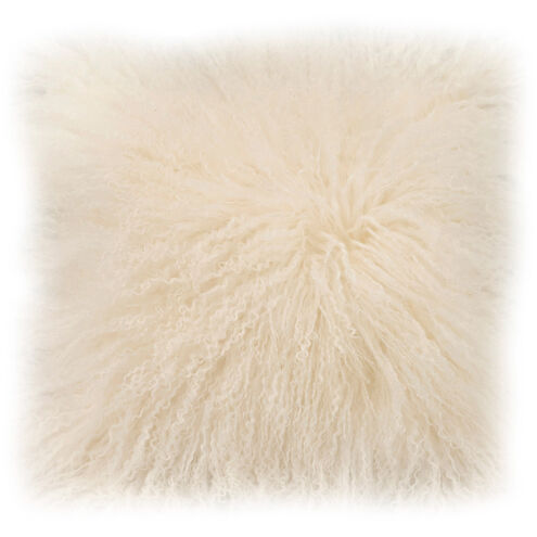Lamb Fur 16.00 inch X 16.00 inch Decorative Pillow