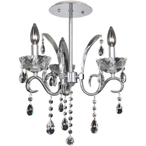 Catalani 3 Light 16 inch Chrome Flush Mount Ceiling Light