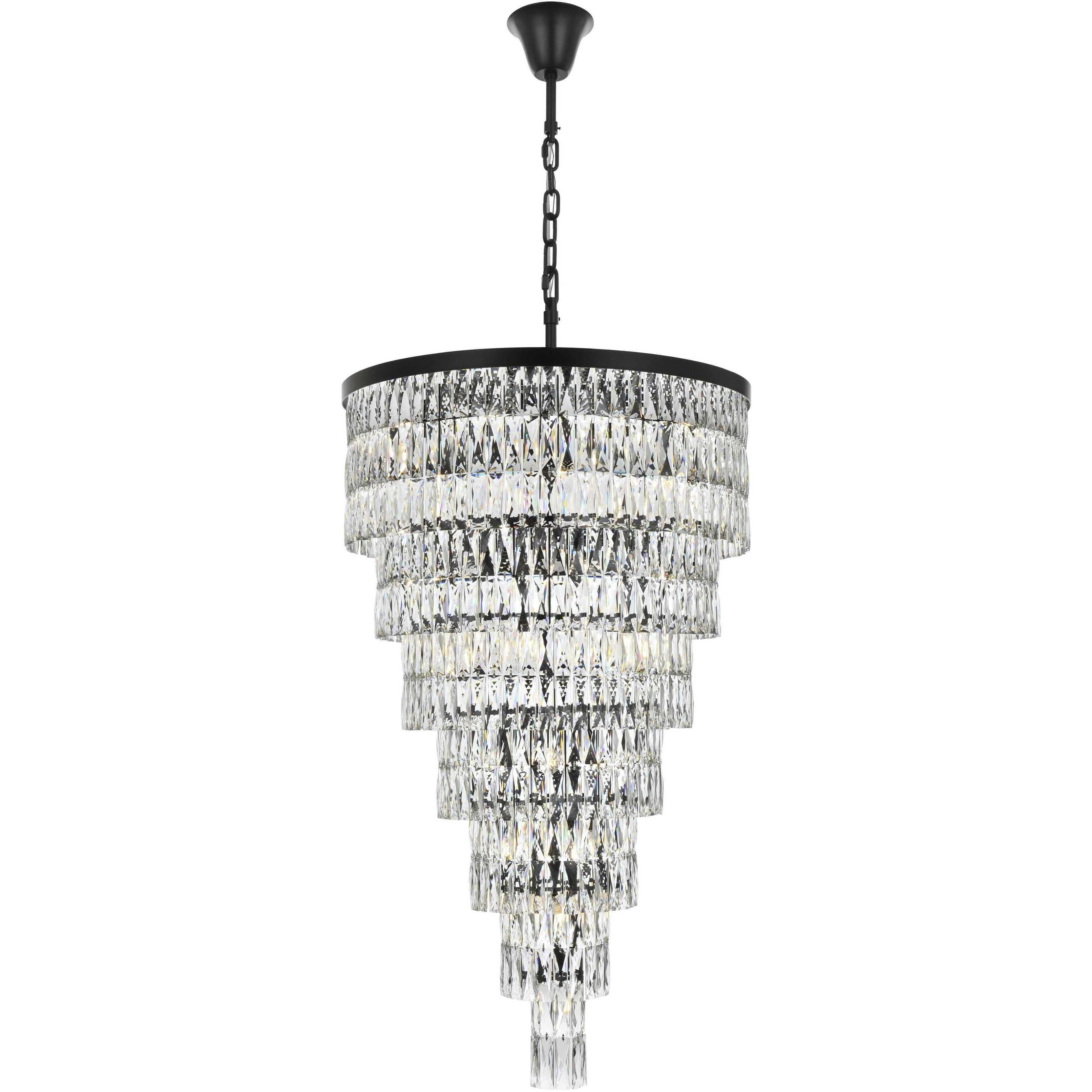 Josephine 41 Light 32 inch Black Chandelier Ceiling Light