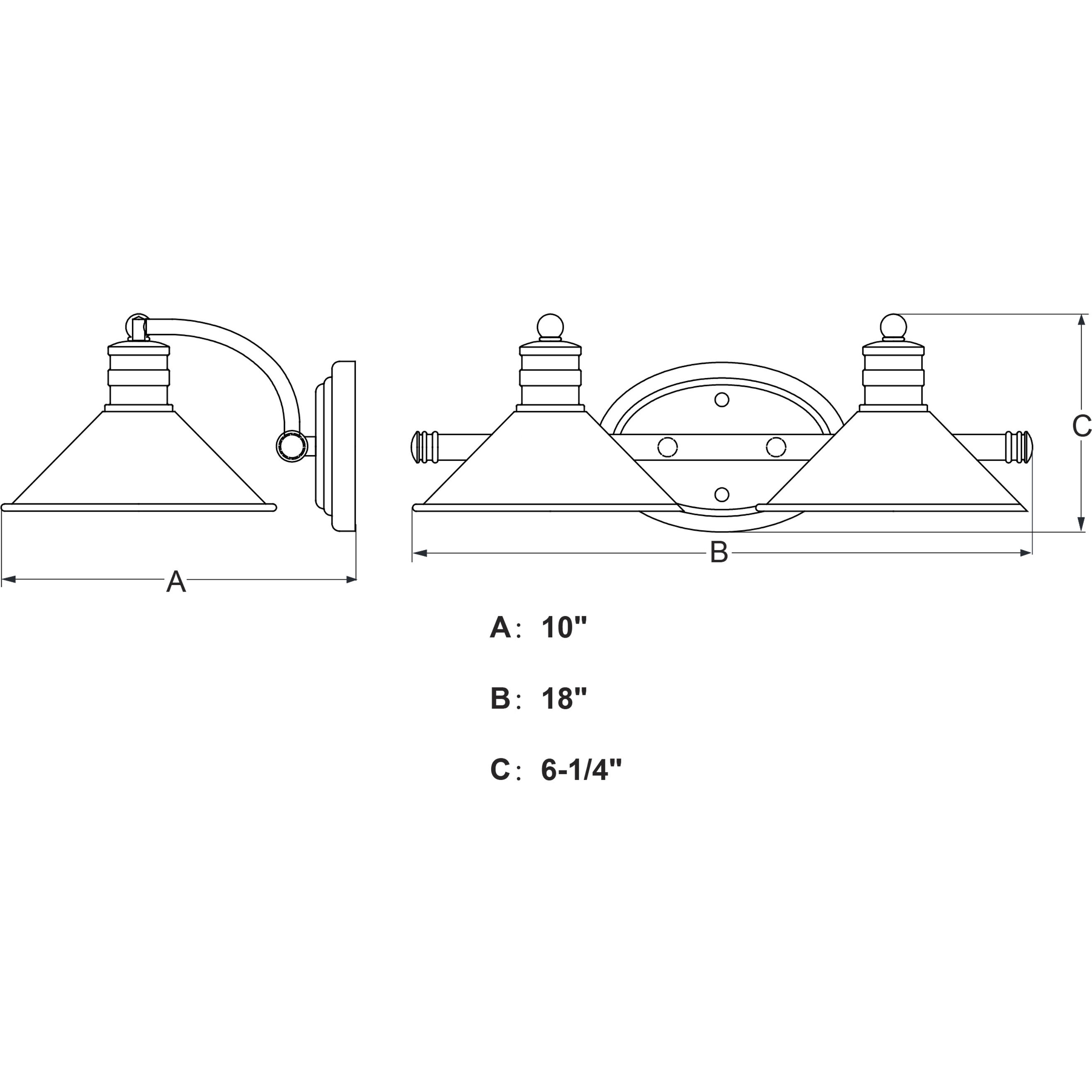 Akron LED 18 inch Matte Black and Natural Brass Bathroom Light Wall Light in 2