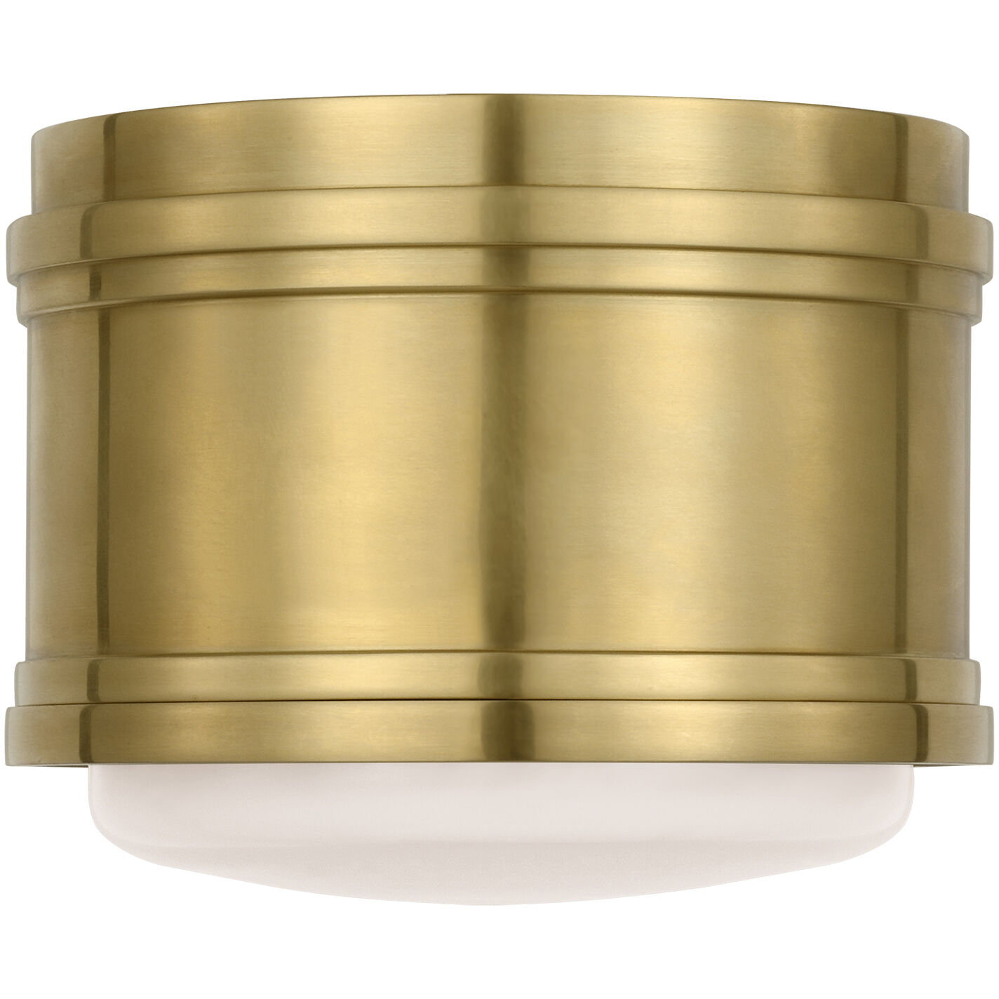 Chapman & Myers Marden LED 5.5 inch Antique-Burnished Brass Flush Mount Ceiling Light