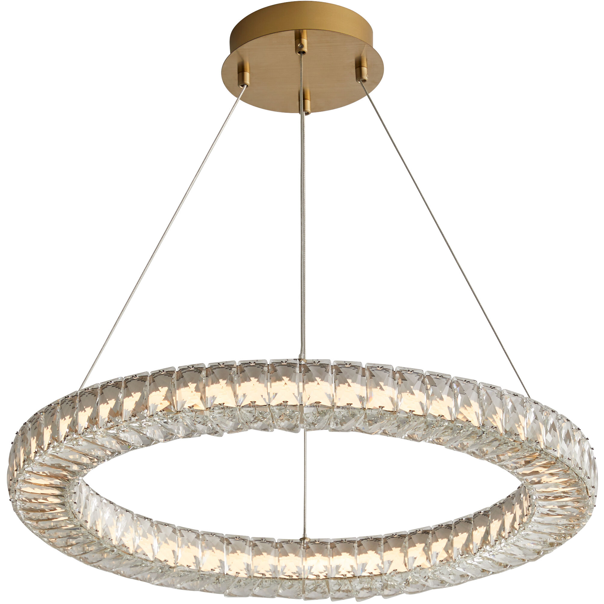 elan LED 24 inch Aged Brass Pendant Ceiling Light