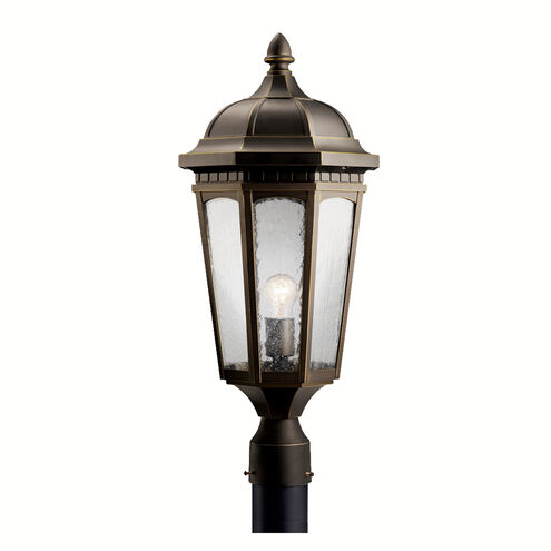 Courtyard 1 Light 24 inch Rubbed Bronze Outdoor Post Lantern
