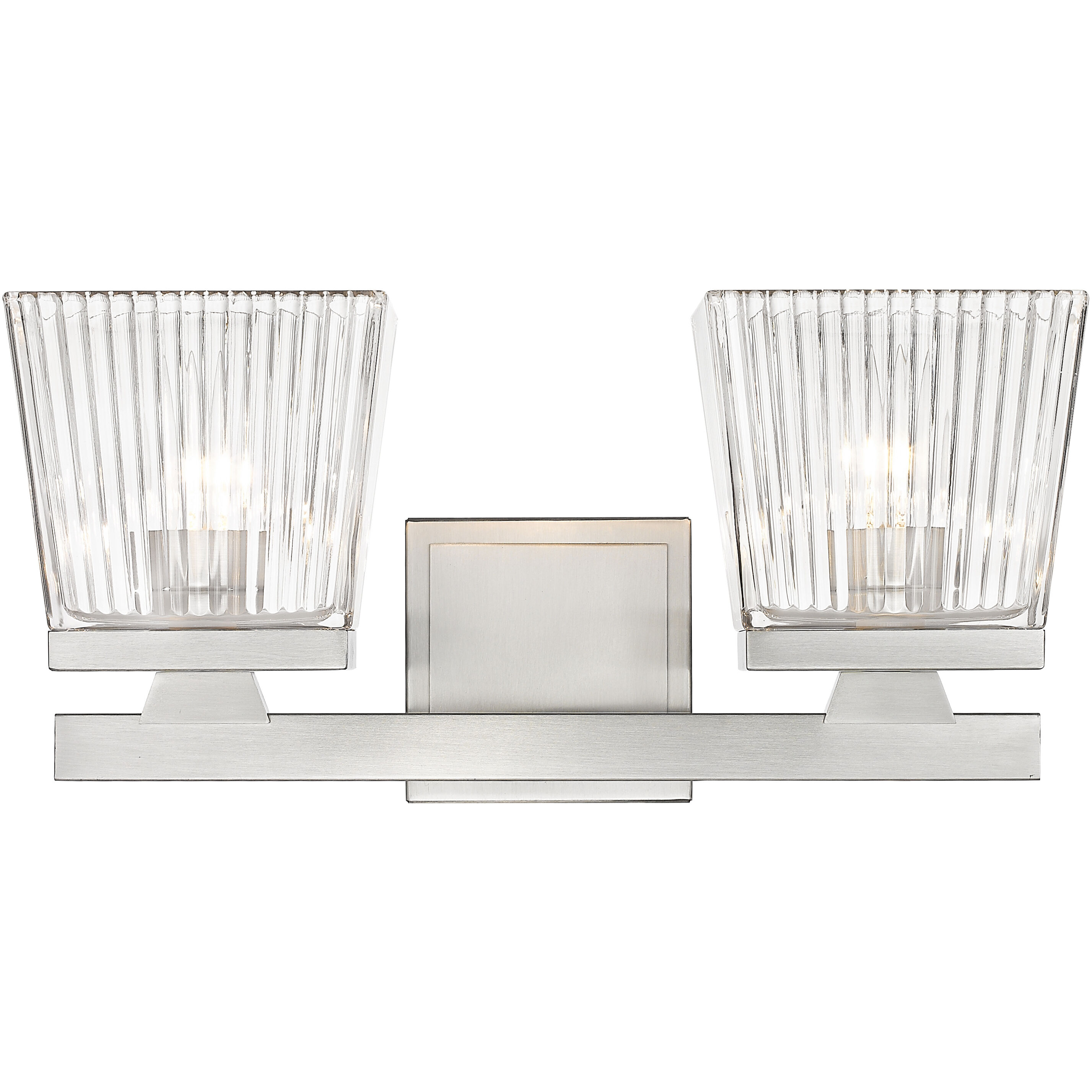 Astor 2 Light 16 inch Brushed Nickel Vanity Wall Light