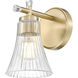 Belle Wall Sconce Wall Light in Modern Gold