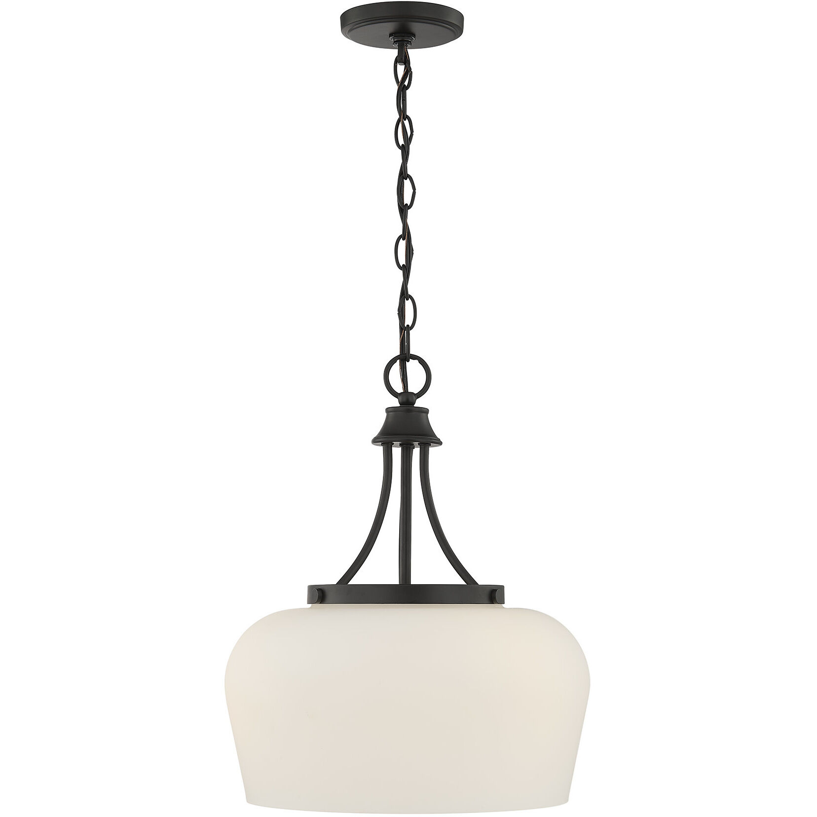 Octave 3 Light 15 inch Matte Black Pendant Ceiling Light, Essentials