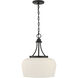 Octave 3 Light 15 inch Matte Black Pendant Ceiling Light, Essentials